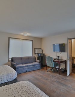 Beautiful cozy room view with modern amenities